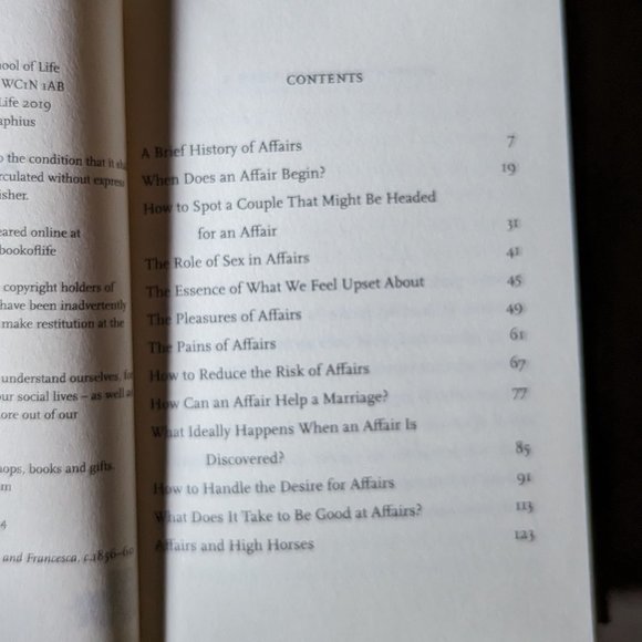 The School of Life | Book | Affairs - Picture 7 of 9